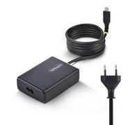 StarTech Cargador USB-C para Portátil con Cable Tipo C Integrado de 1,5m - Bloque Cargador Tipo C para MacBook Pro, DELL XPS - 100W
