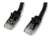 StarTech Cat6 1ft sin enganche parche sin blindaje Cable - negro
