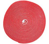 StarTech Cinta Sujetacables de Gancho y Bucle 7,6m - Rojo (HKLP25RD)