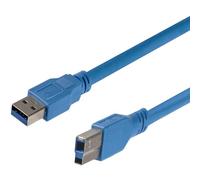 StarTech.com 0.3m USB 3.0 - Cable USB (0,3 m, USB A, USB B, Male Connector/Male Connector, 5000 Mbit/s, Azul)