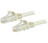 StarTech.com 15m CAT6 Ethernet Cable - White CAT 6 Gigabit Ethernet Wire -650MHz