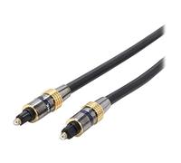 StarTech.com 20 ft Premium Toslink Optical (SPDIF) Audio Cable Cable de Audio 6,1 m Negro - Cables de Audio (6,1 m, Negro)