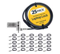 StarTech.com 25 Candados con Cable de 3m Serializados para Ordenador Portátil -