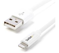 StarTech.com 2m (6ft) Long White Apple 8-pin Lightning Connector to USB Cable fo