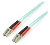 StarTech.com 3m (10ft) LC/UPC to LC/UPC OM3 Multimode Fiber Optic Cable, Full Du