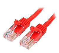StarTech.com 45PAT1MRD - Cable de 1m Red Fast Ethernet Cat5e RJ45 sin Enganche Patch Snagless, Color Rojo
