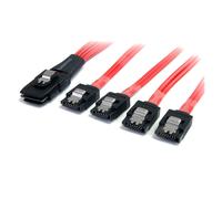 StarTech.com 50cm Serial Attached SCSI SAS Cable - SFF-8087 Plug to 4x Latching