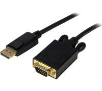 Cable - StarTech.com DP2VGAMM6B Cable 1,8m Adaptador Conversor DisplayPort VGA Activo Negro