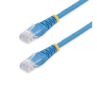 StarTech. com 8 M CAT5e Azul Moldeado RJ45 UTP Cat 5e Patch Cable - 8 ft Patch Cord - Cable de Cables (RJ45 m/m, Azul)