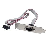 StarTech.com Adaptador 40cm Header Cabezal Bracket Serie Serial RS232 a IDC Placa Base Perfil Bajo - 1x DB9 Macho - 1x IDC 10 Pines Hembra