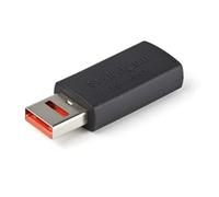 StarTech.com Adaptador Bloqueador USB de Datos - Adaptador USB Macho a Hembra de Carga Solamente - Sin Datos - Solo de Carga para Tablet o Teléfono Móvil - Adaptador Protector USB de Bloqueo de Datos