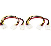 StarTech.com Adaptador Cable Divisor de Alimentación LP4 en Y Molex 4 Pines - 2x Hembra LP4-1x Macho LP4 - Splitter (Paquete de 2)