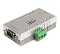 StarTech.com Adaptador Concentrador Hub Industrial USB a 2 Puertos Serie RS232 422 485 con Retención COM Serial DB9 Bloque de Terminales