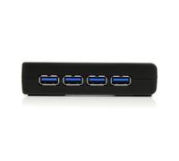 StarTech.com Adaptador Concentrador Hub Ladrón USB 3.0 Super Speed 4 Puertos Salidas PC Mac - Negro