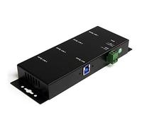 StarTech.com Adaptador - Concentrador (USB 3.0, 5000 Mbit/s, 12V, 3A, Poder, USB, Negro)