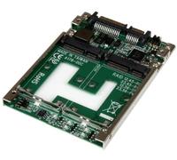 StarTech.com - Adaptador Conversor de SSD mSATA Doble a SATA RAID de 2,5 Pulgadas - Convertidor