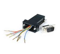 StarTech.com Adaptador Conversor Modular Serie de DB9 a RJ45 - Macho a Hembra - Adaptador para Cable (DB9, RJ45, DB9 Male, RJ45 Female, Negro, 2,1 cm, 8,3 cm)