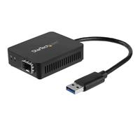 StarTech.com Adaptador Conversor USB 3.0 a SFP Abierto Transceiver USB, negro
