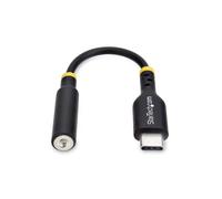 StarTech.com Adaptador de Audio USB-C a 3,5mm TRRS Minijack - Adaptador de Audio DAC USB Tipo C de Auriculares con Micrófono