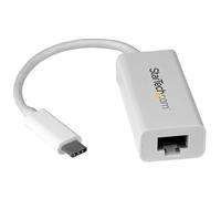 StarTech.com Adaptador de Red Ethernet Gigabit USB-C, Blanco, Compatible con Pue