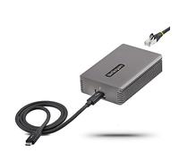 StarTech.com Adaptador de Red Ethernet Thunderbolt 3-10GbE - Multigigabit - Adaptador de Red Externo Thunderbolt 3 a RJ45 - Nic 10GBASE-T/5-2.5GBASE-T - 10Gb - Cable TB3 - Win/Mac (TB310G2)
