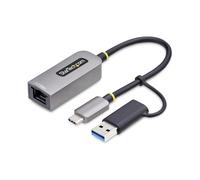 StarTech.com Adaptador de Red Ethernet USB Tipo C a RJ45 - Adaptador de Red USB-C con Conversor USB-A - NBASE-T - USB 3.1
