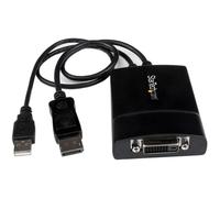 StarTech.com Adaptador de Vídeo Doble Enlace DisplayPort a DVI, Conversor Dual L