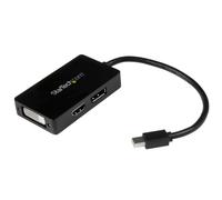 StarTech.com Adaptador de Vídeo Externo Mini DisplayPort a DVI HDMI y DP Triple