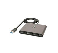 StarTech Adaptador de vídeo USB 3.0 USB32HD4 – 4x HDMI 1080p para 4 monitores (solo Windows)