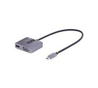 StarTech.com Adaptador de Vídeo USB C a HDMI/VGA 4K HDR, PD 3.0 de 100W