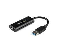 StarTech.com Adaptador USB 3.0 a HDMI - 1080p (1920x1200) - Adaptador Conversor Compacto de USB-A a HDMI para Monitor - Adaptador Gráfico Externo de Vídeo - Negro - para Windows Solamente