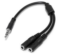 StarTech.com Adaptador Divisor de Auriculares Mini-Jack 3,5mm 3 pines Macho a 2x Mini-Jack 3 pines Hembra