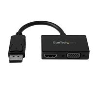 StarTech.com Adaptador DP de Audio/Vídeo para Viajes - Conversor DisplayPort a HDMI o VGA - 1920x1200 1080p