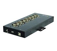 StarTech.com Adaptador Industrial USB a 8 Puertos Serie DB9 RS232 RS422 RS485 con Protección ESD de 15kV - Cable Conversor USB a Serial