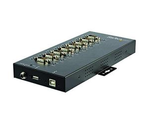 StarTech.com Adaptador Industrial USB a 8 Puertos Serie DB9 RS232 RS422 RS485 con Protección ESD de 15kV - Cable Conversor USB a Serial