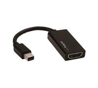 StarTech.com Adaptador Mini DisplayPort a HDMI Activo - Conversor mDP 1.4/Thunderbolt a HDMI 2.0, UHD 4K a 60Hz, 0.148 m, Plug & Play, Negro, Modelo con Chipset Parade PS176