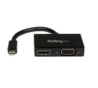 StarTech.com Adaptador Mini DP de Audio/Vídeo para Viajes - Conversor Mini DisplayPort a HDMI o VGA - 1920x1200 1080p