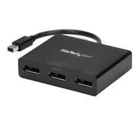 StarTech.com Adaptador Multimonitor de 3 puertos - Concentrador MST Mini DisplayPort a DisplayPort: 2x 4K 30Hz y 1x 1080p - Solo Windows - Adaptador para Triple Monitor mDP 1.2 a 3x DP (MSTMDP123DP)