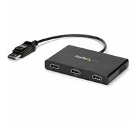 StarTech.com Adaptador Multimonitor de 3 Puertos, Divisor Splitter de Vídeo DisplayPort a 3x HDMI, Hub MST DP a HDMI -1080p Triple, Modo Extendido o Clonado, Windows Solamente (MSTDP123HD)