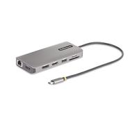 StarTech.com Adaptador Multipuerto USB-C de 3 Monitores HDMI/DP - 2X 4K60 + 4K30 HDMI y DP - 4X USB-A - PD 100W - Lector SD