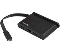 StarTech Mini Dock USB-C HDMI 4K Ultraancho, 100W PD, GbE, USB-A/C | Compatible con Mac, Windows y Chrome OS, Thunderbolt 3, Ideal para portatiles y ultrabooks USB-C