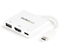 StarTech.com Adaptador Multipuertos USB-C con HDMI - Puerto USB 3.0 - PD de 60W - Blanco