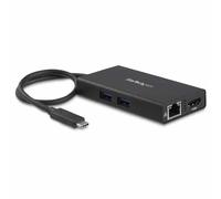 StarTech.com Adaptador Multipuertos USB-C - Docking Station Portátil USB-C 4K HDMI - con Entrega de Potencia de 60W - GbE - Hub 2x USB-A 3.0- Mini Dock Portátil USB Tipo C para Portátiles