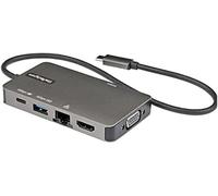 StarTech.com - Adaptador Multipuertos USB-C - Docking Station USB Tipo C a HDMI 4K30 o VGA 1080p - Replicador de Puertos USBC PD