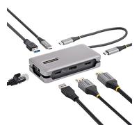 StarTech.com Adaptador Multipuertos USB-C - HDMI/DP 4K a 60Hz - Hub Ladrón USB de 3 Puertos - Power Delivery de Paso de 100W -