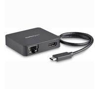 StarTech.com Adaptador Multipuertos USB C - Mini Dock Portátil USB-C 4K HDMI - Gigabit Ethernet - Hub USB 3.0 (1x USB-A 1x USB-C) - Adaptador Multi USB TipoC - Compatible con Thunderbolt 3