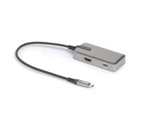 StarTech.com Adaptador Multipuertos USB C - USB-C a HDMI 2.0 4K 60Hz, PD con Paso de 100W - Hub USB de 3 Puertos de 10Gbps -