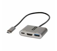 StarTech Adaptador multipuerto USB-C a HDMI CDP2HDUACP2 – 4K, PD 100W, USB 3.0, 34 cm