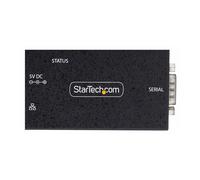 StarTech.com Adaptador Serie a Ethernet - Servidor LAN de Dispositivos Serie RS232 1 Puerto - PoE 802.3af - Carril DIN