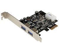 Startech 2 Port Pcie Usb 3.0 Card With Uasp One Size Black